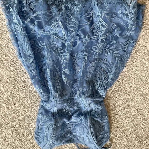 Speechless Blue party Lace Fairycore Mini Dress pastel size 11 - Picture 4 of 10